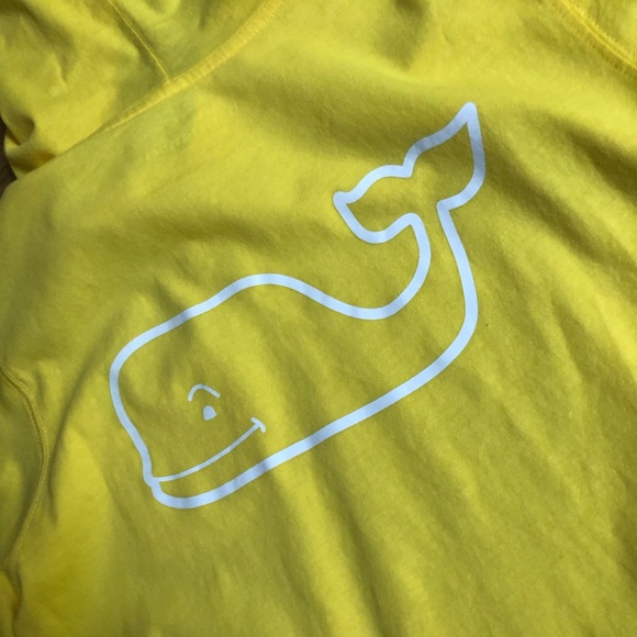 Vineyard Vines Yellow hooded long sleeve top small men’s women’s boys girls teen - Picture 5 of 6